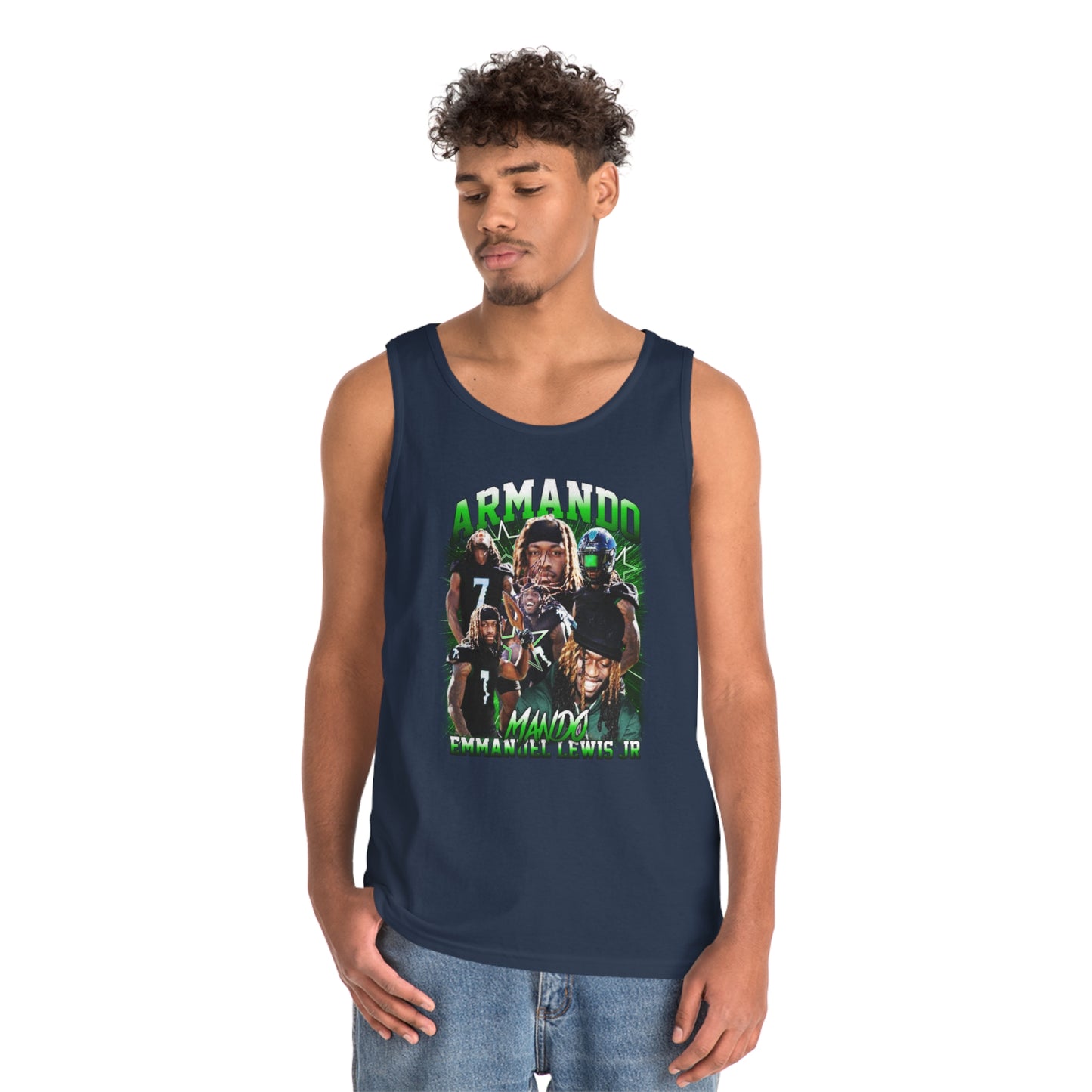 Armando Emmanuel Lewis Jr Heavy Cotton Tank Top