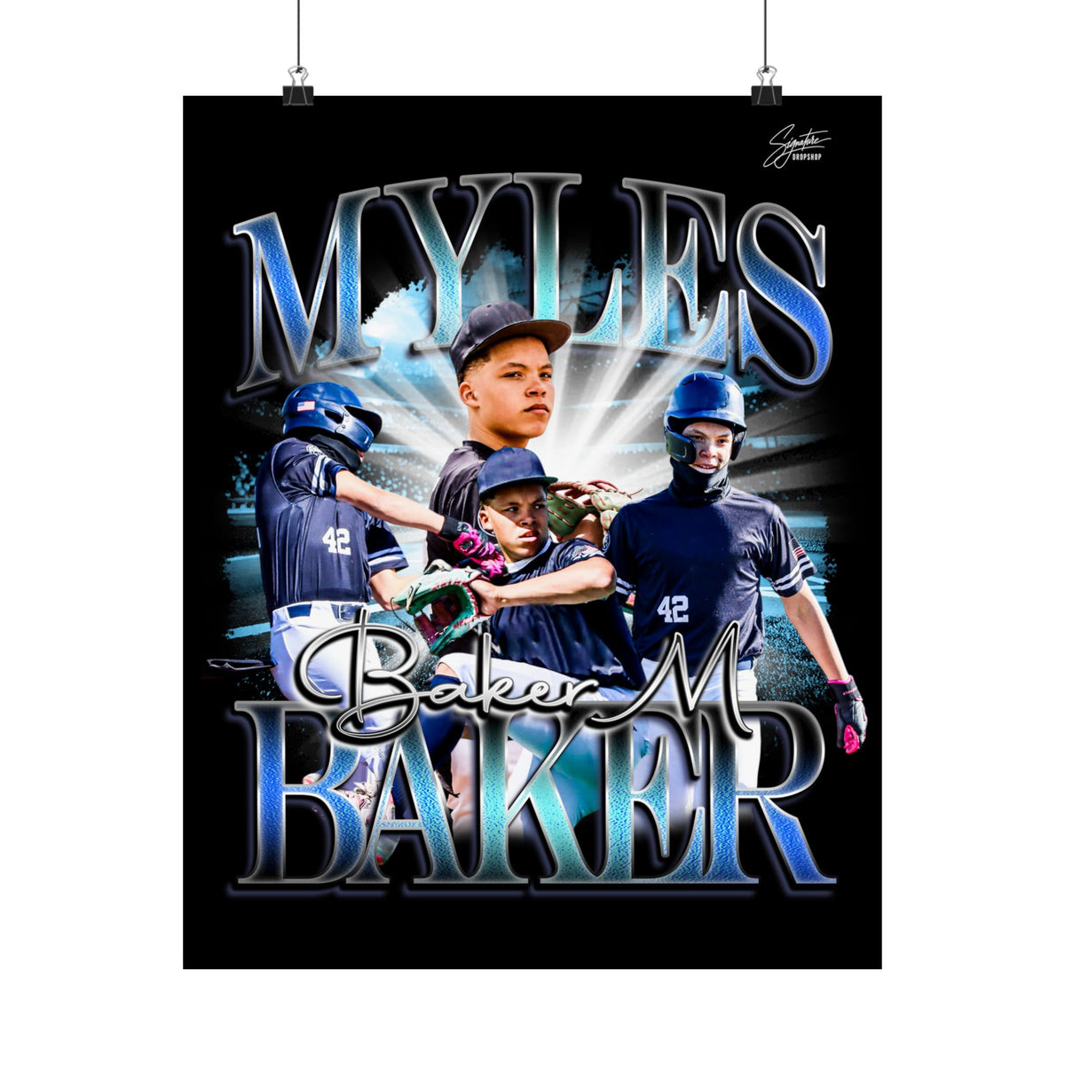 Myles baker Posters