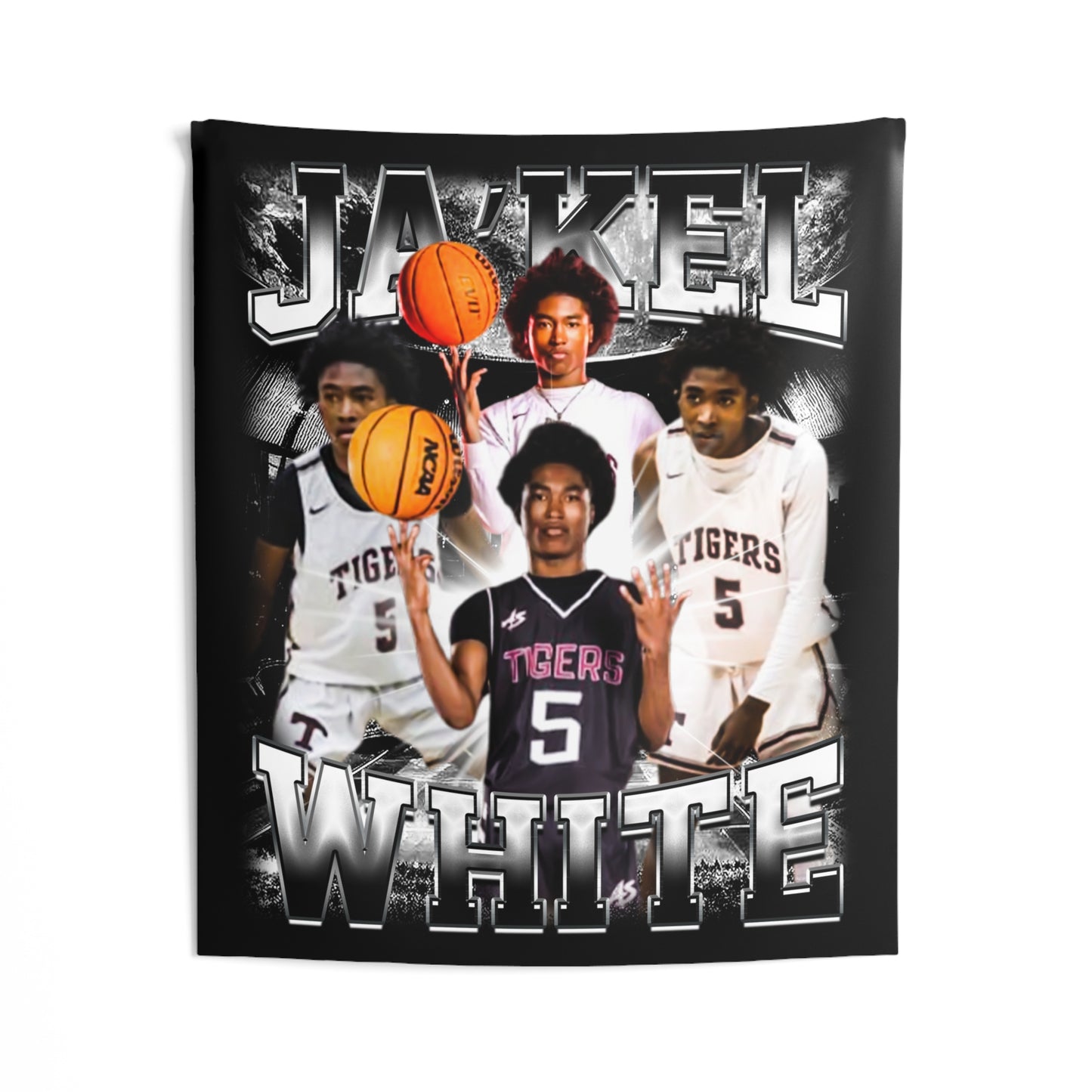 Ja’kel White Tapestry 50” x 60”