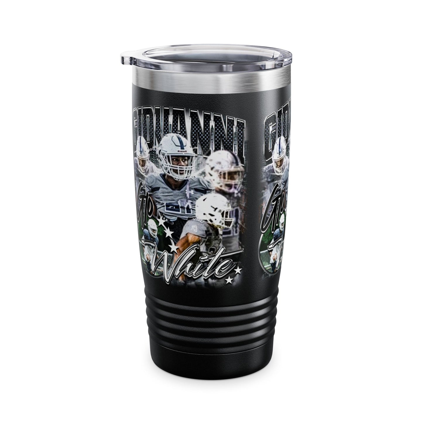 Giovanni White Stainless Steal Tumbler
