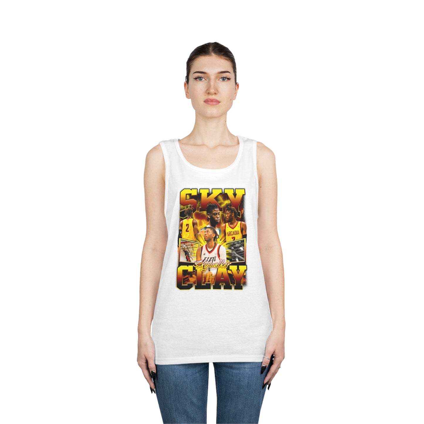 Sky Clay Cotton Tank Top
