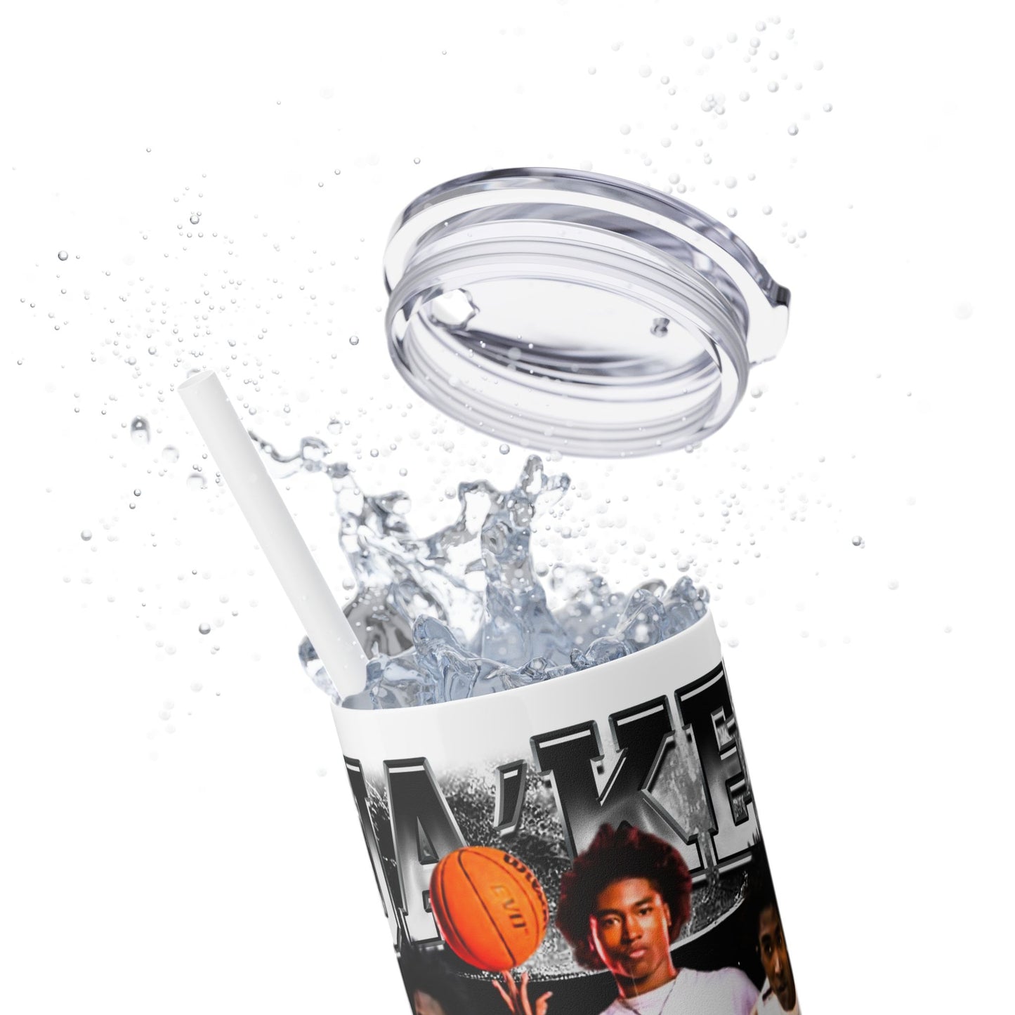 Ja’kel White Stainless Steal Tumbler