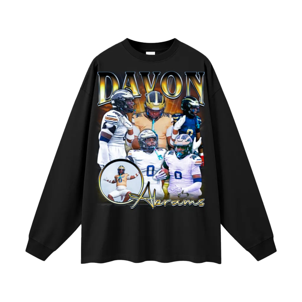 Davon Abrams Oversized Long Sleeve Tee