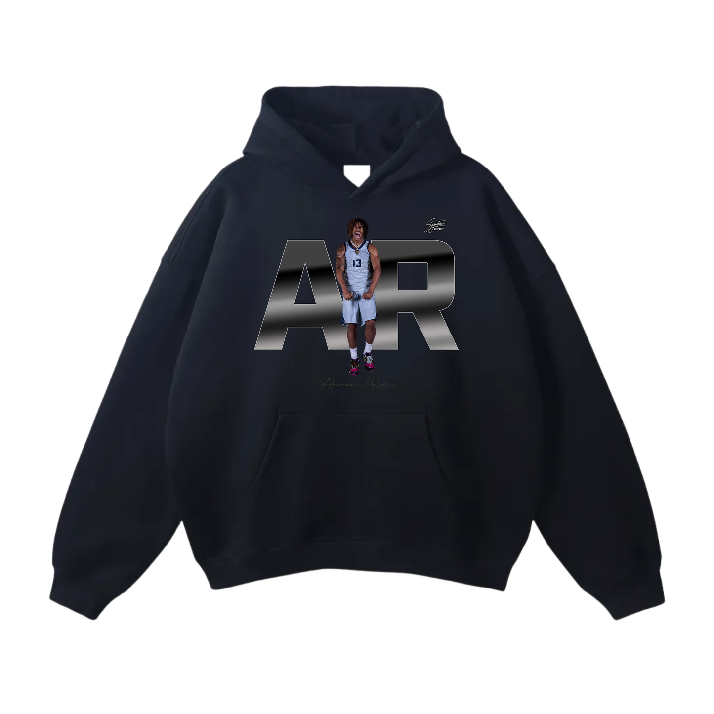 Ahmare Rose Oversize Fleeced Hoodie
