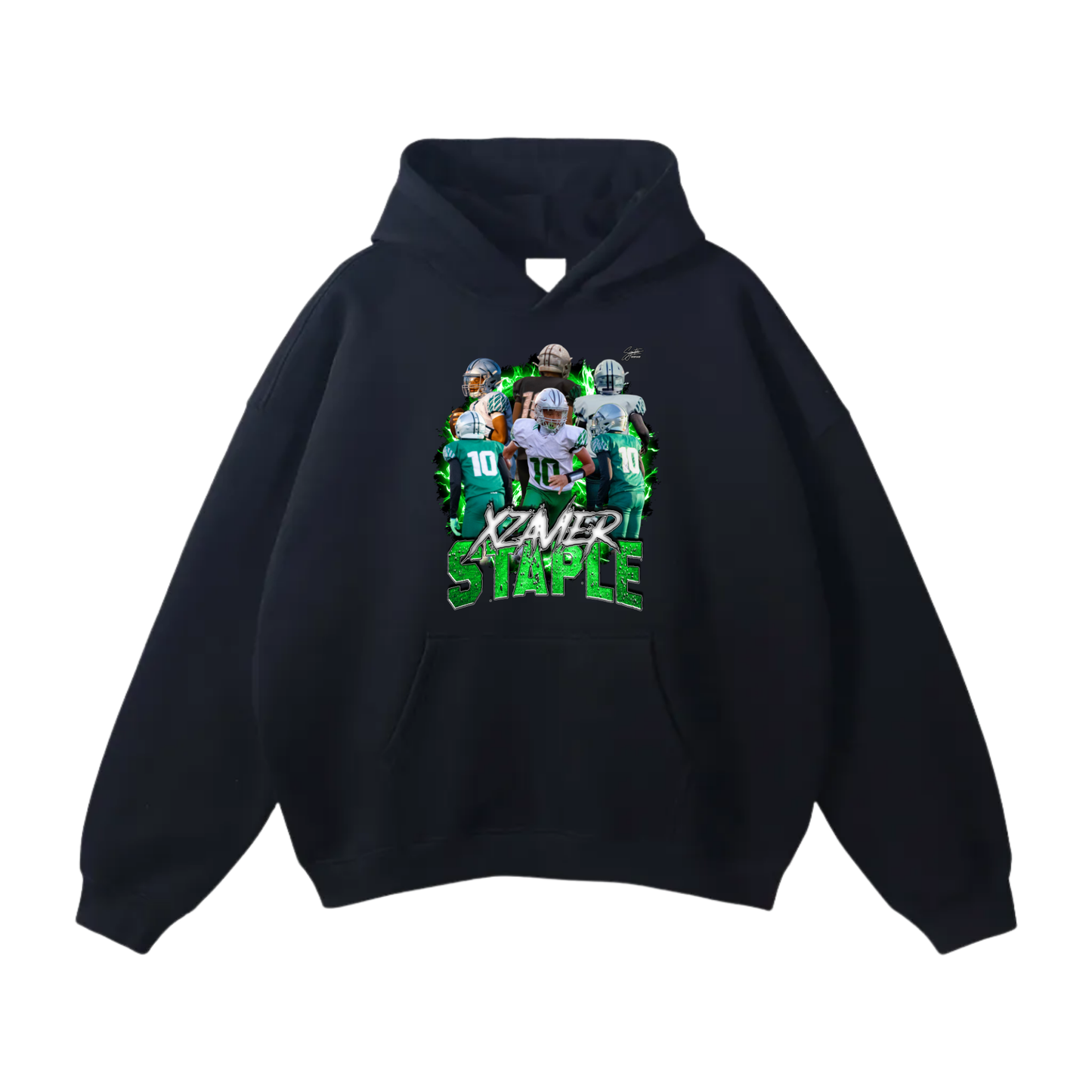 Xzavier Staple Oversize Fleeced Hoodie