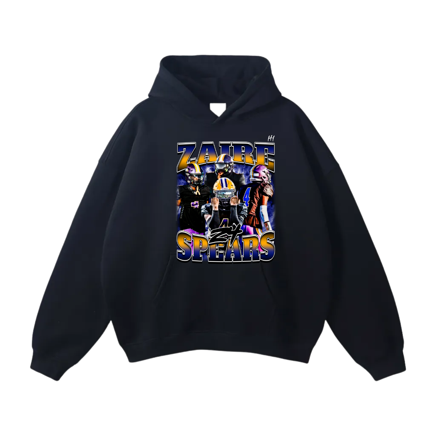 Zaire Spears Oversize Fleeced Hoodie