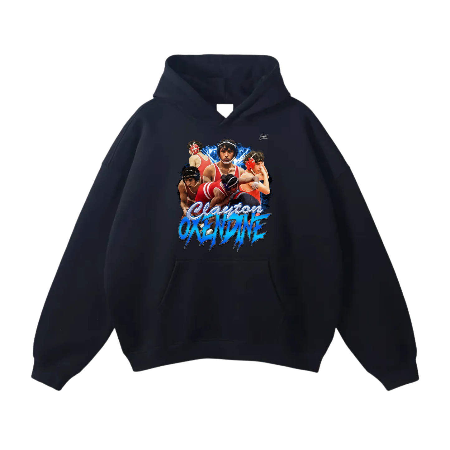 Clayton Oxendine Oversize Fleeced Hoodie