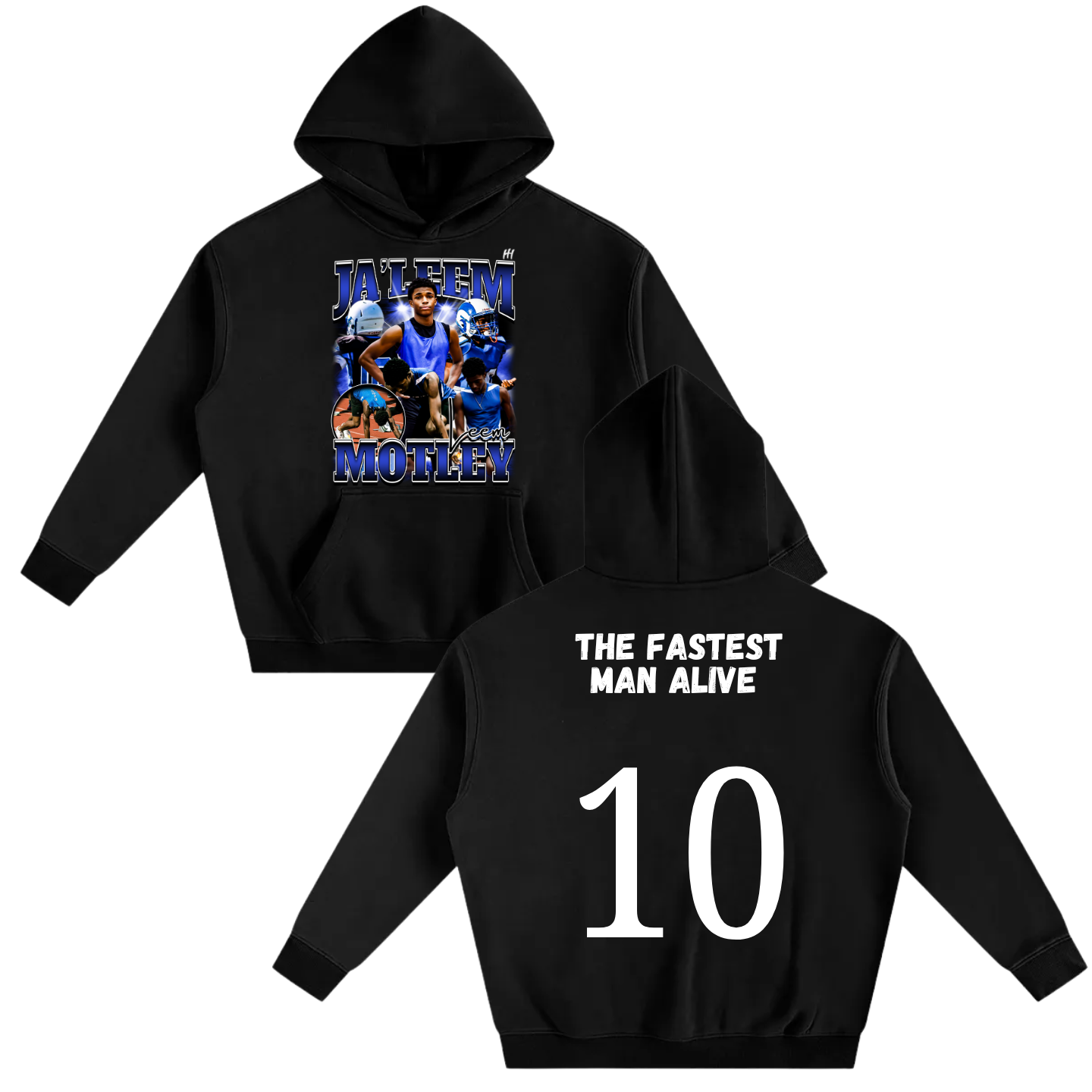 Ja’Leem Motley Oversize Fleeced Hoodie