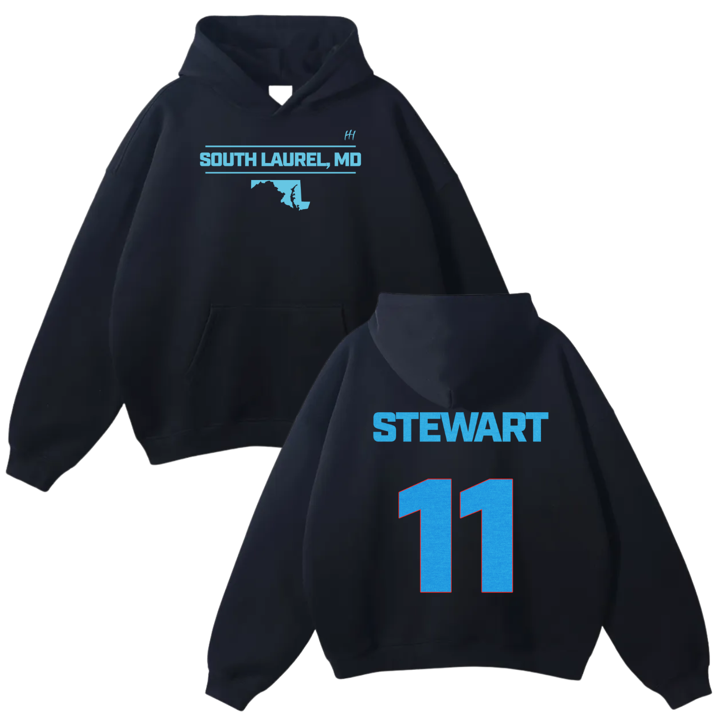 Nathan Stewart  Oversize Fleeced Hoodie