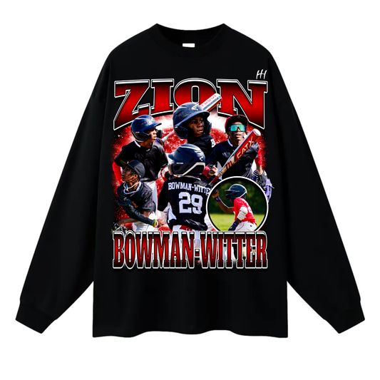 Zion Bowman-Writer Long Sleeve Tee
