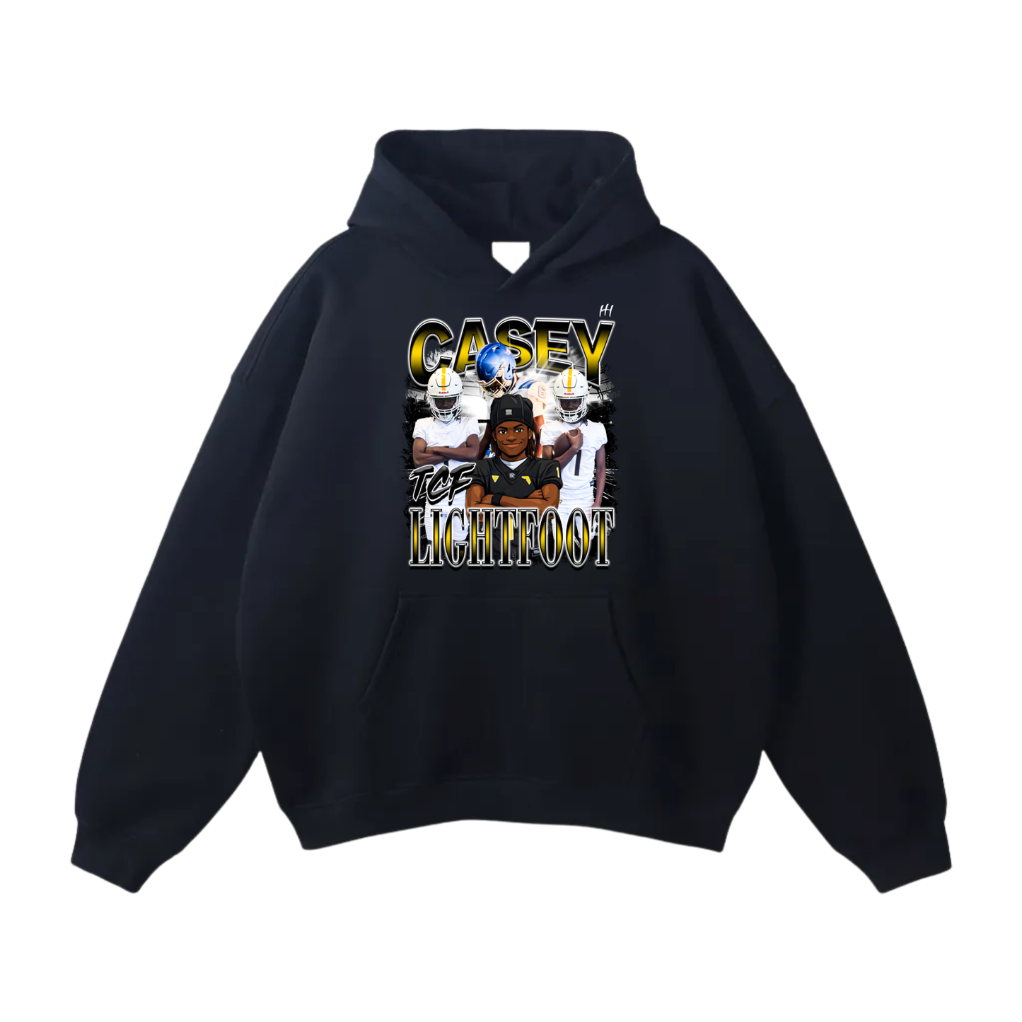 Casey lightfoot Oversize Fleeced Hoodie