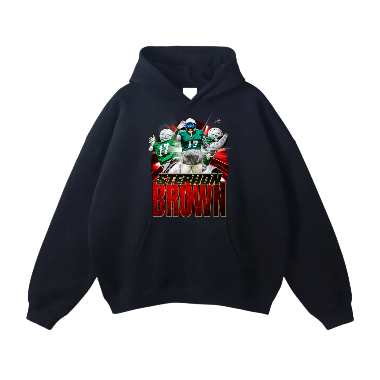 stephon brown Oversize Fleeced Hoodie