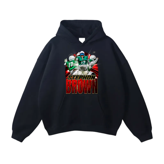 stephon brown Oversize Fleeced Hoodie