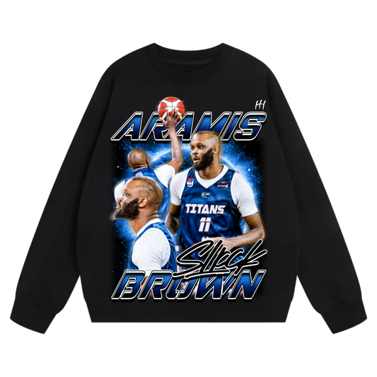 Aramis Brown Heavyweight Crewneck Sweatshirt