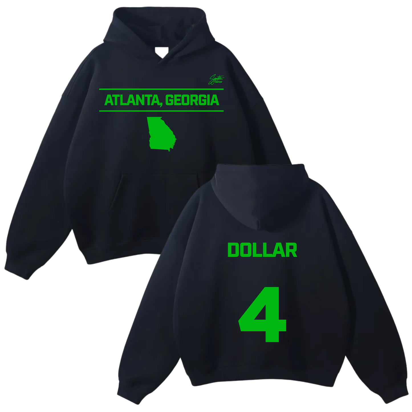 Jaylen Dollar Oversize Fleeced Hoodie
