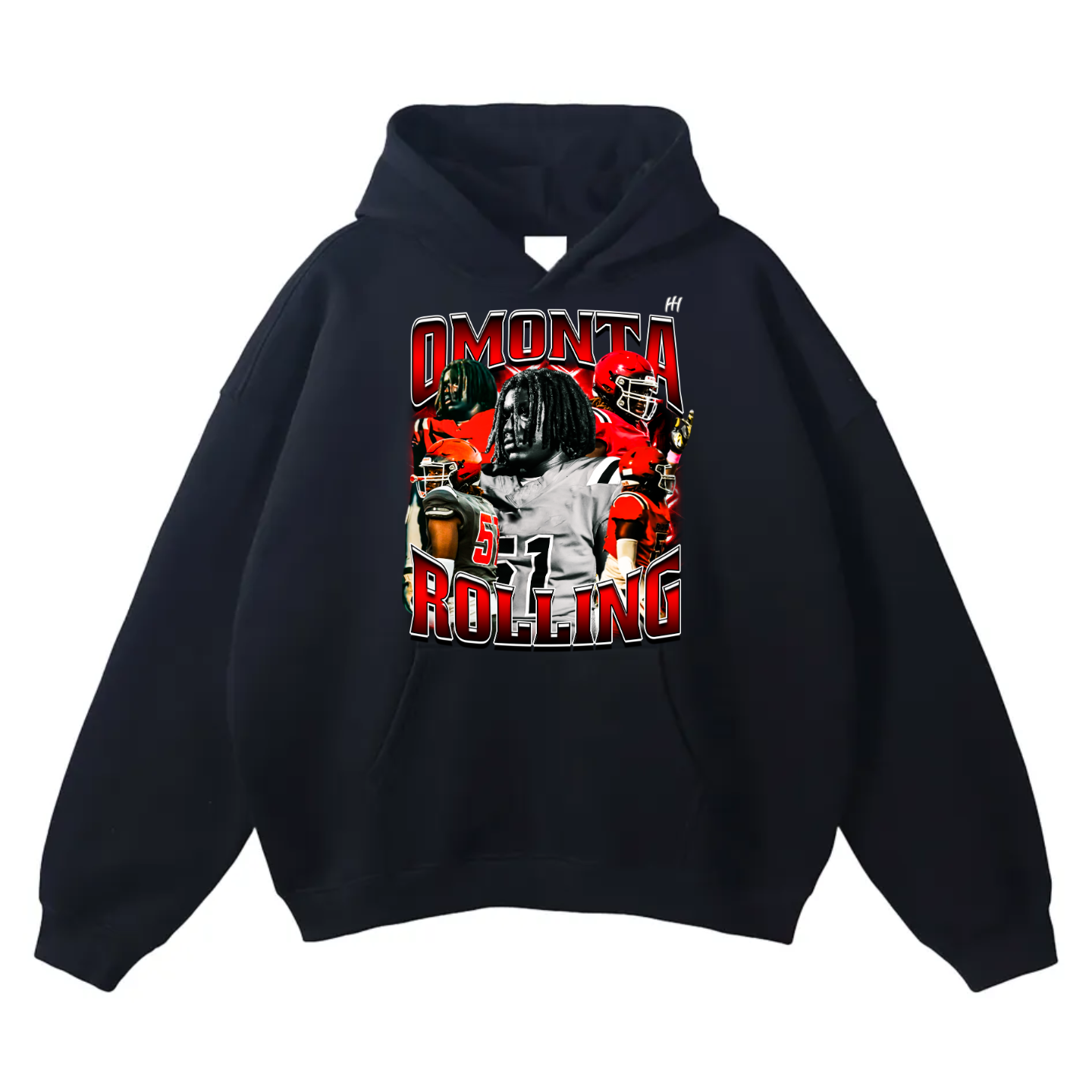 Omonta rolling Oversize Fleeced Hoodie