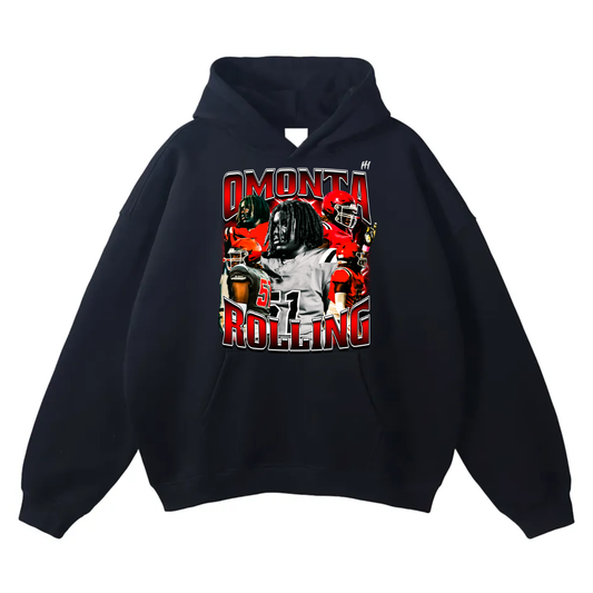 Omonta rolling Oversize Fleeced Hoodie