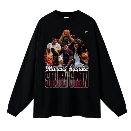 Marcus Sasuke-Steven Green Long Sleeve Tee