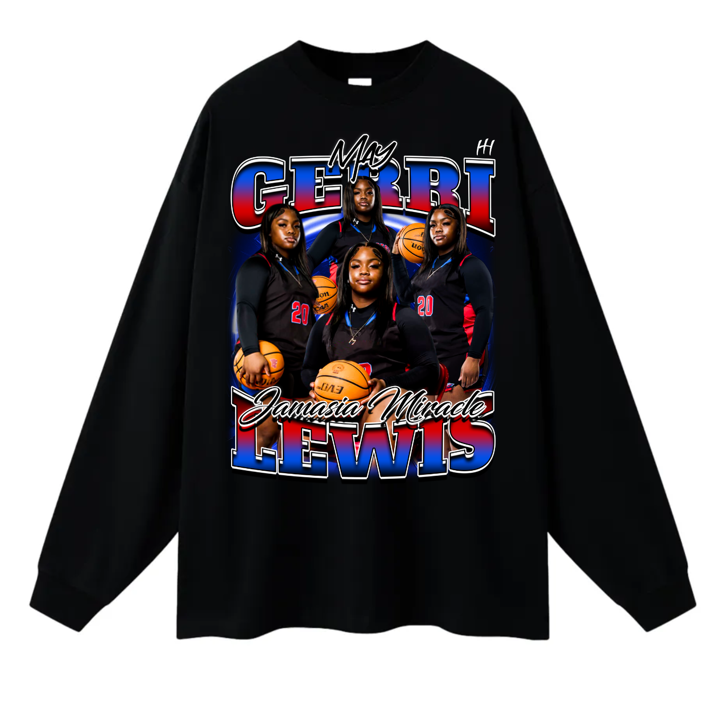 Gerri Jamasia Miracle Lewis Long Sleeve Tee