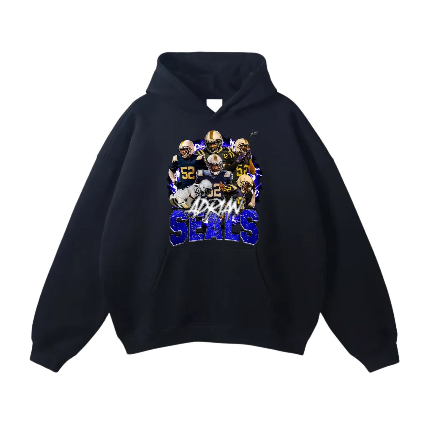 Adrian Seals Oversize Fleeced Hoodie