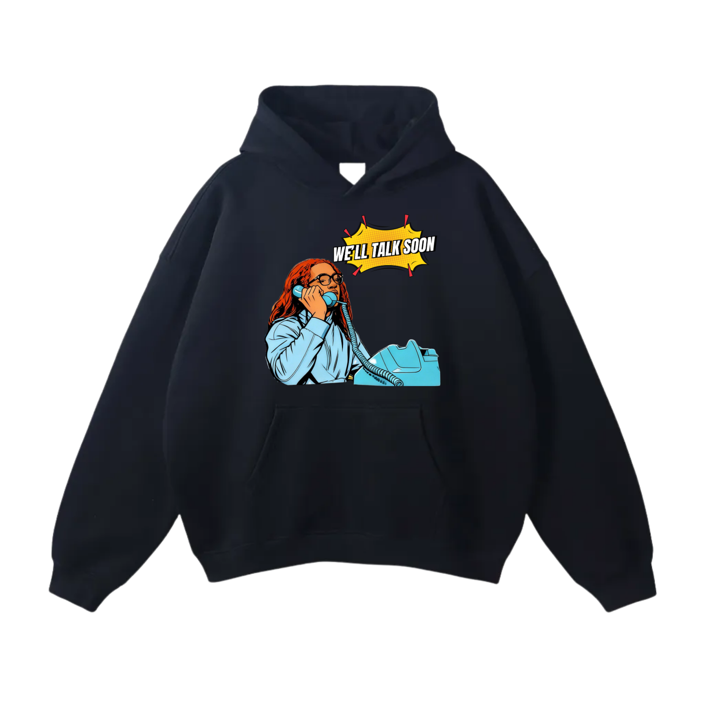 Ethan Royal Oversize Fleeced Hoodie