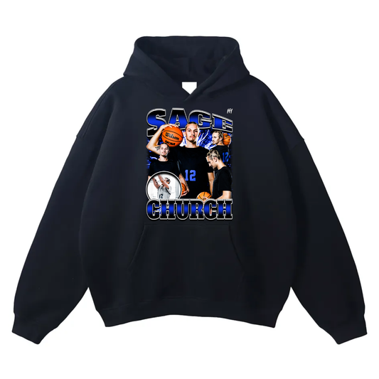Sage Church Oversize Fleeced Hoodie