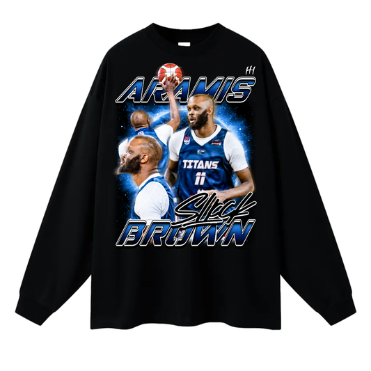 Aramis Brown Long Sleeve Tee