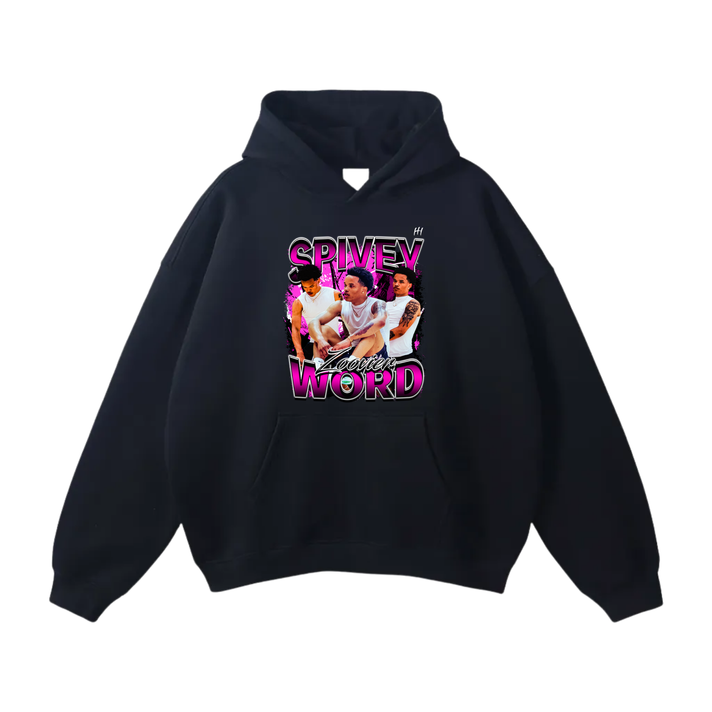 Spivey Word Oversize Fleeced Hoodie