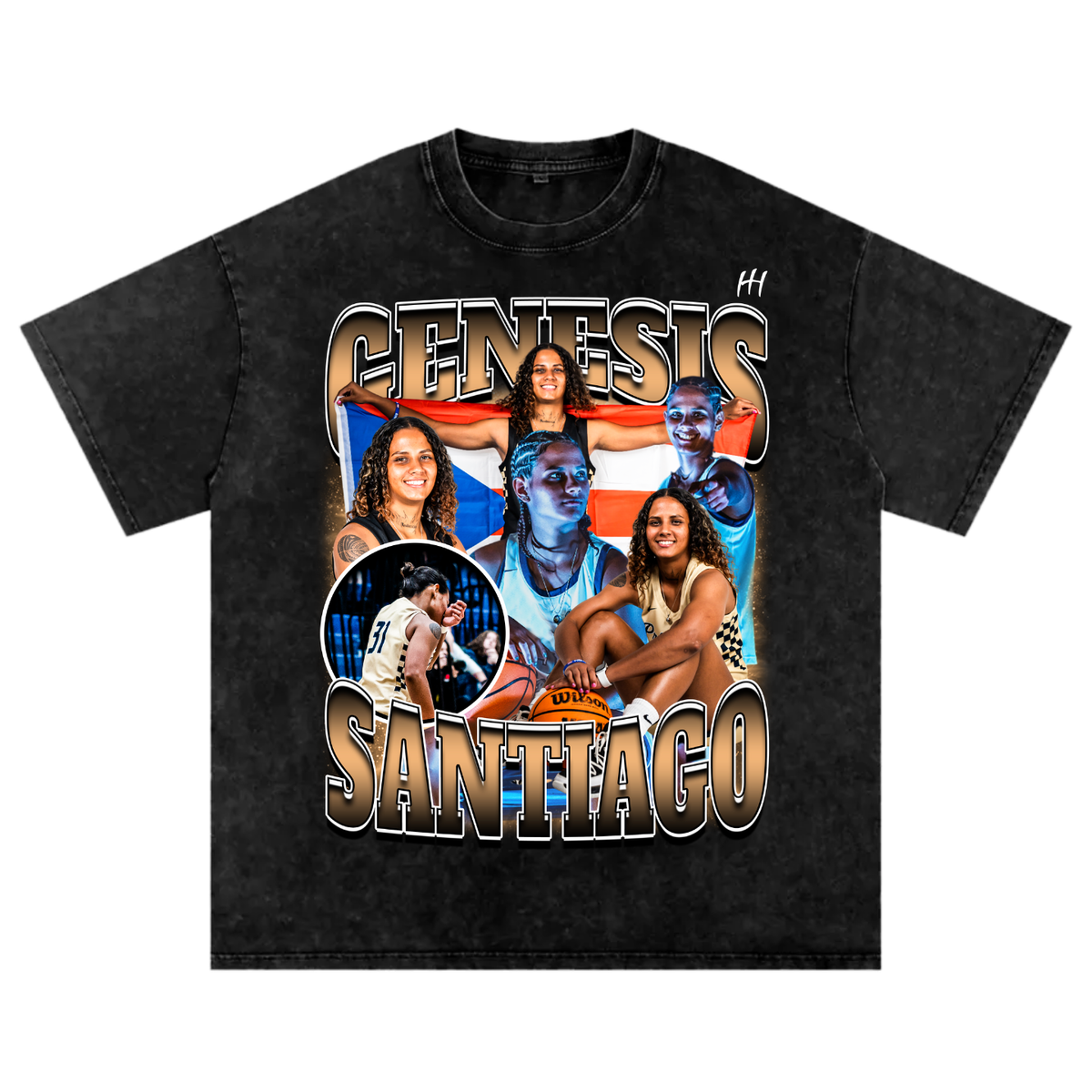 Genesis Merchandise Genesis Santiago Oversized T-shirt – Hometown Hero