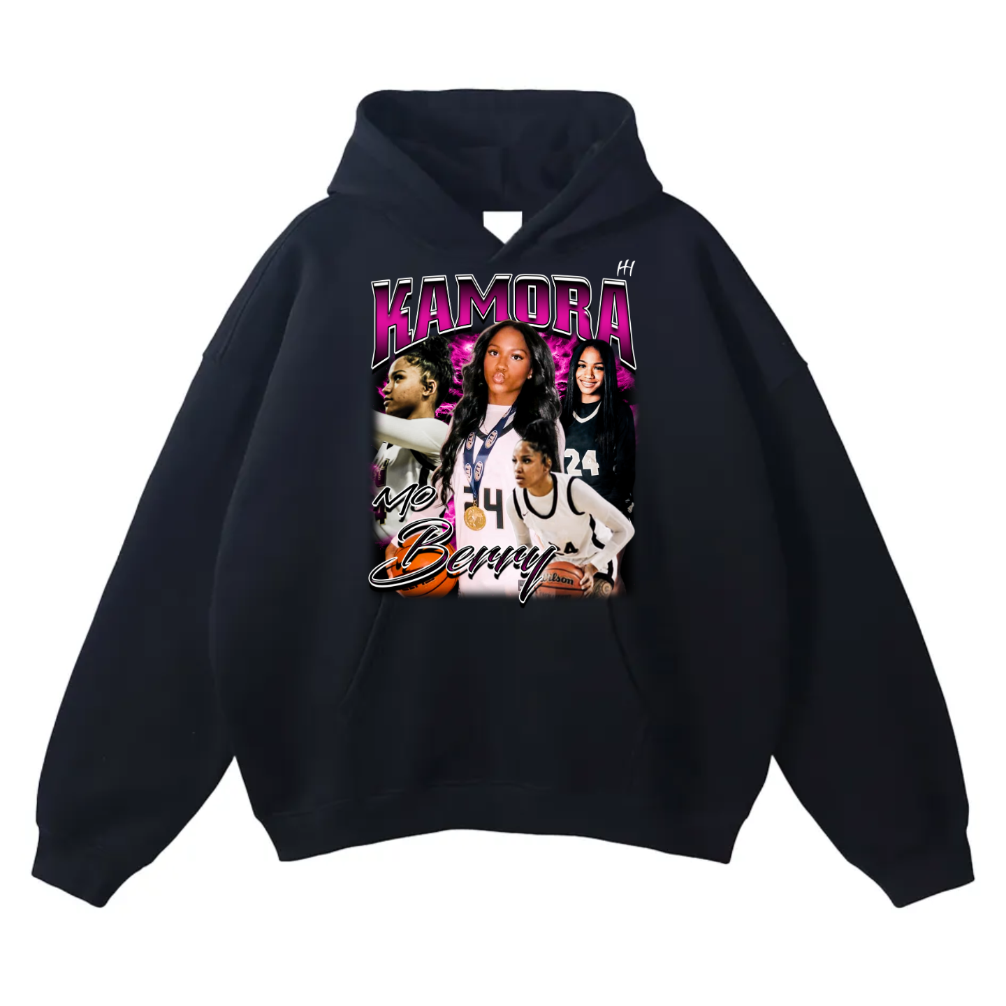 Kamora Berry Oversize Fleeced Hoodie