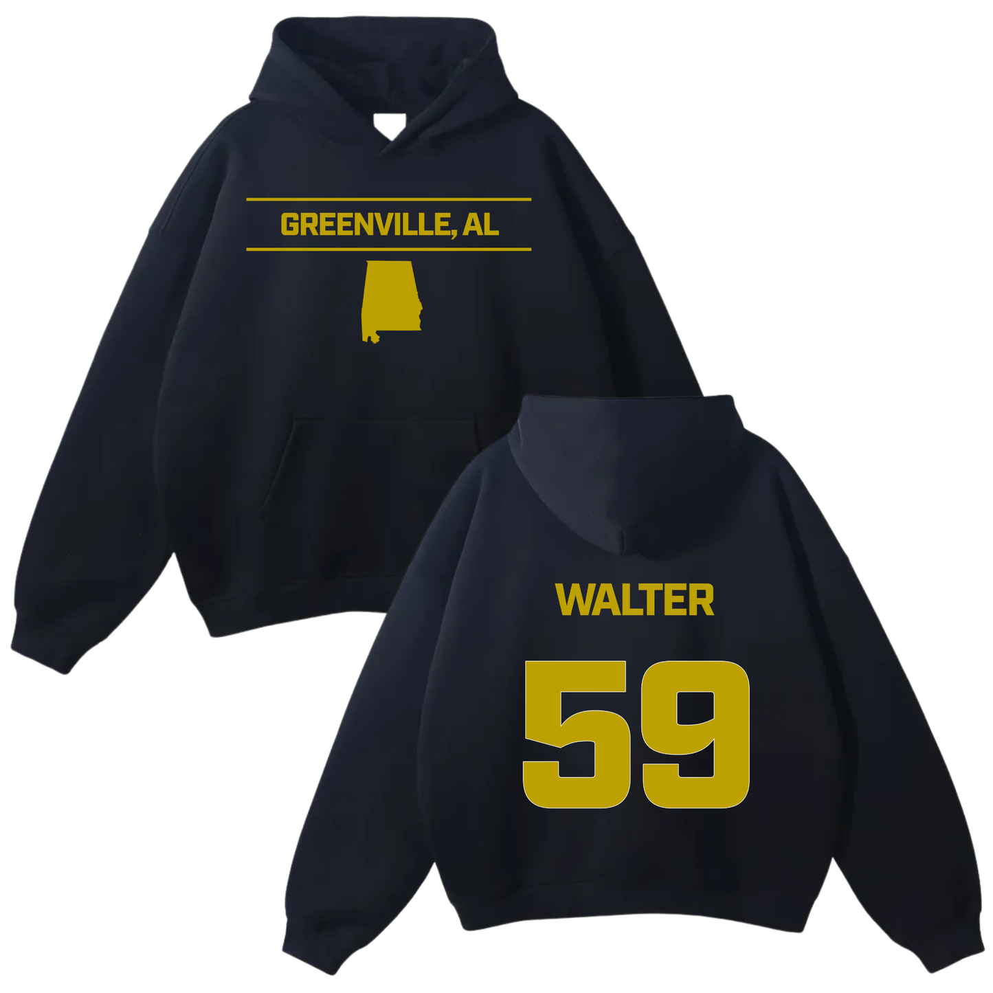 Walter Stone Oversize Fleeced Hoodie