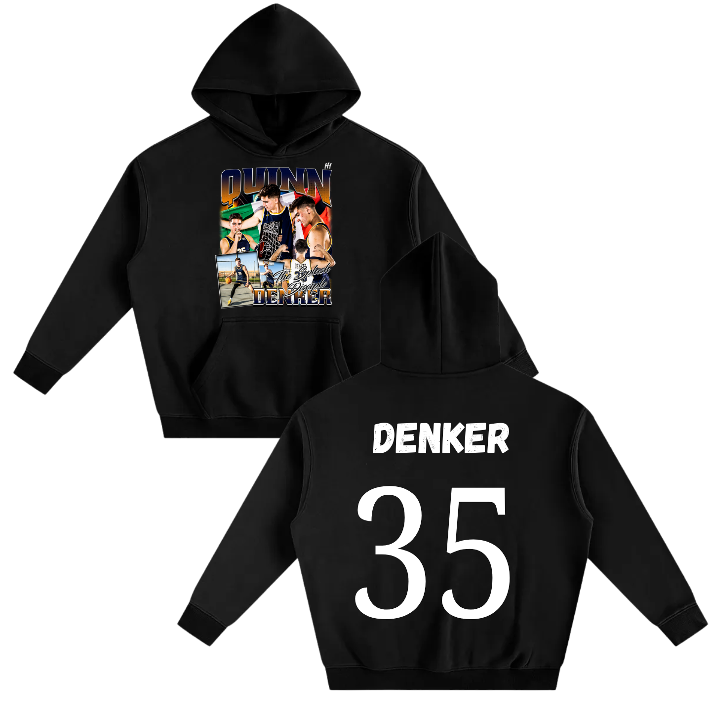 Quinn Denker Oversize Fleeced Hoodie