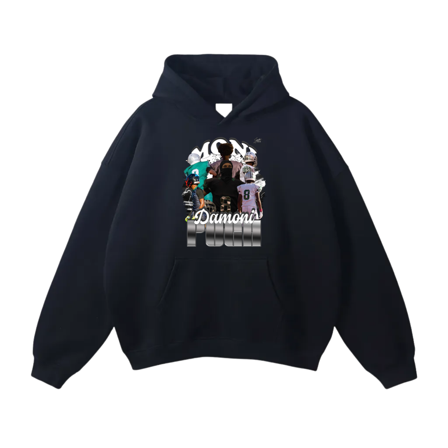 Damoni Pugh Oversize Fleeced Hoodie