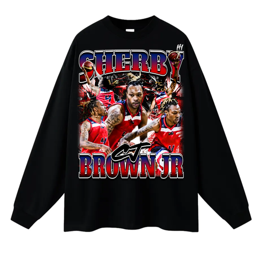 Sherby Brown Jr Long Sleeve Tee