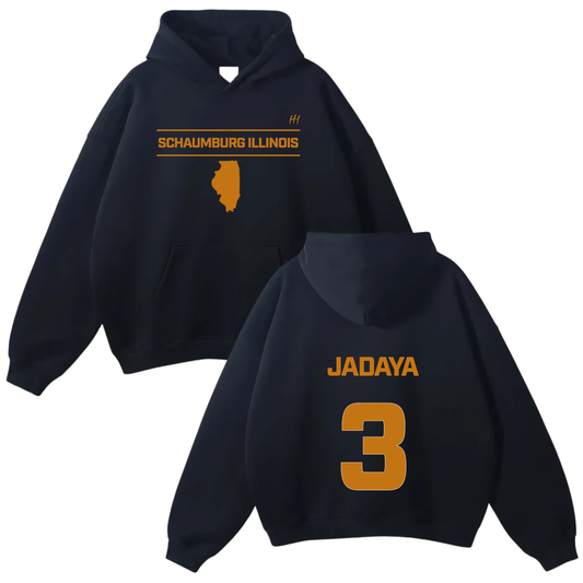 Jadaya Branch Oversize Fleeced Hoodie