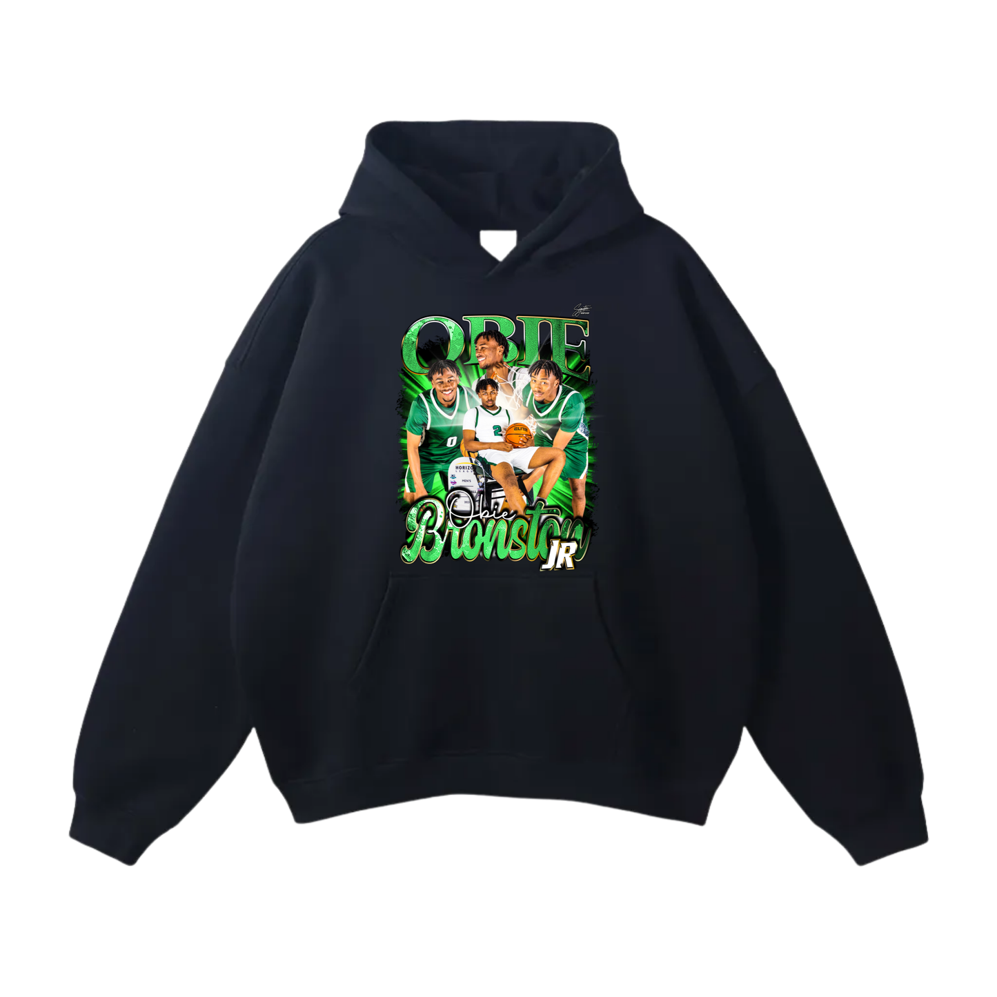 Obie Bronston Jr Oversize Fleeced Hoodie