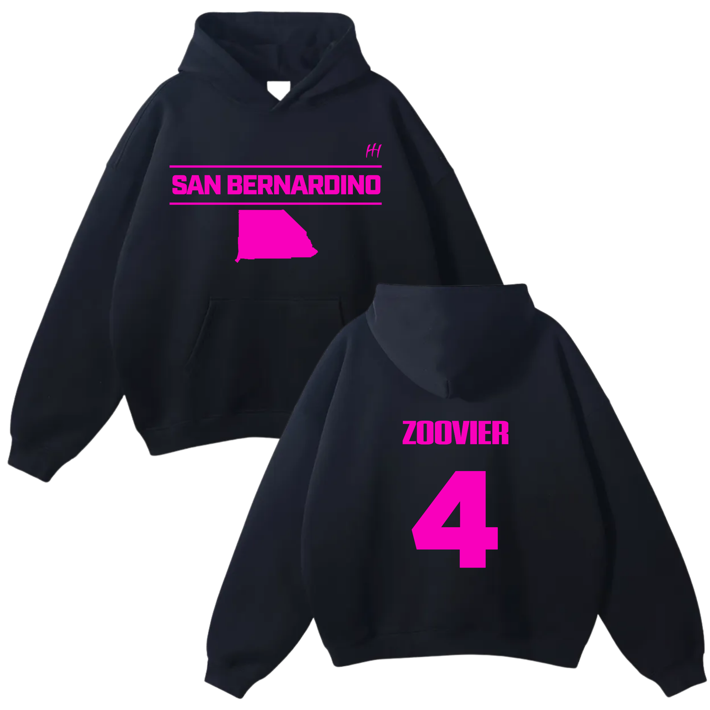 Spivey Word Oversize Fleeced Hoodie