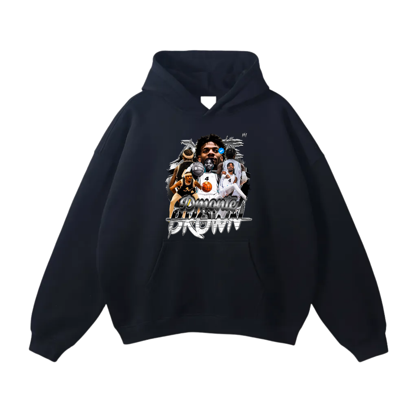 Dmonte Brown Oversize Fleeced Hoodie