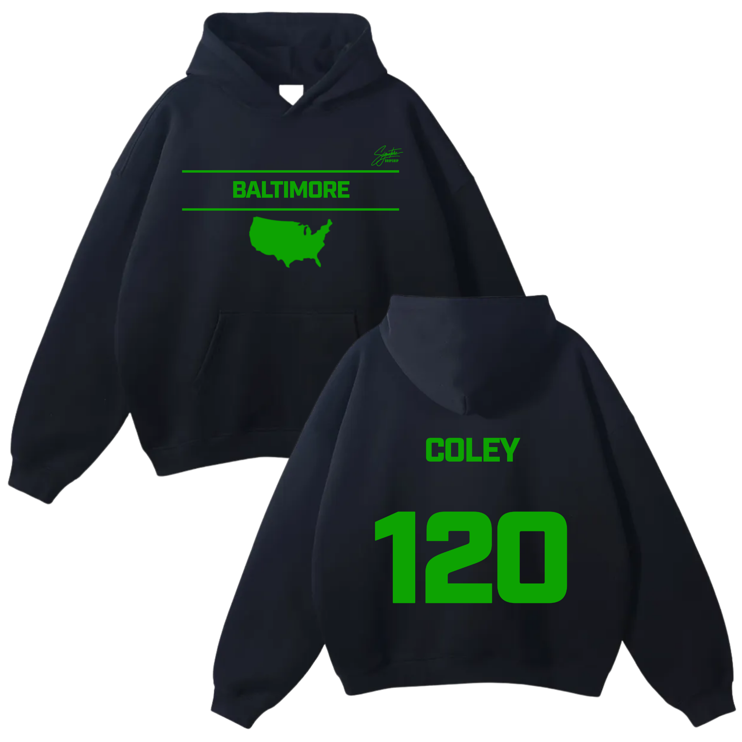 Sha’vion Coley Oversize Fleeced Hoodie