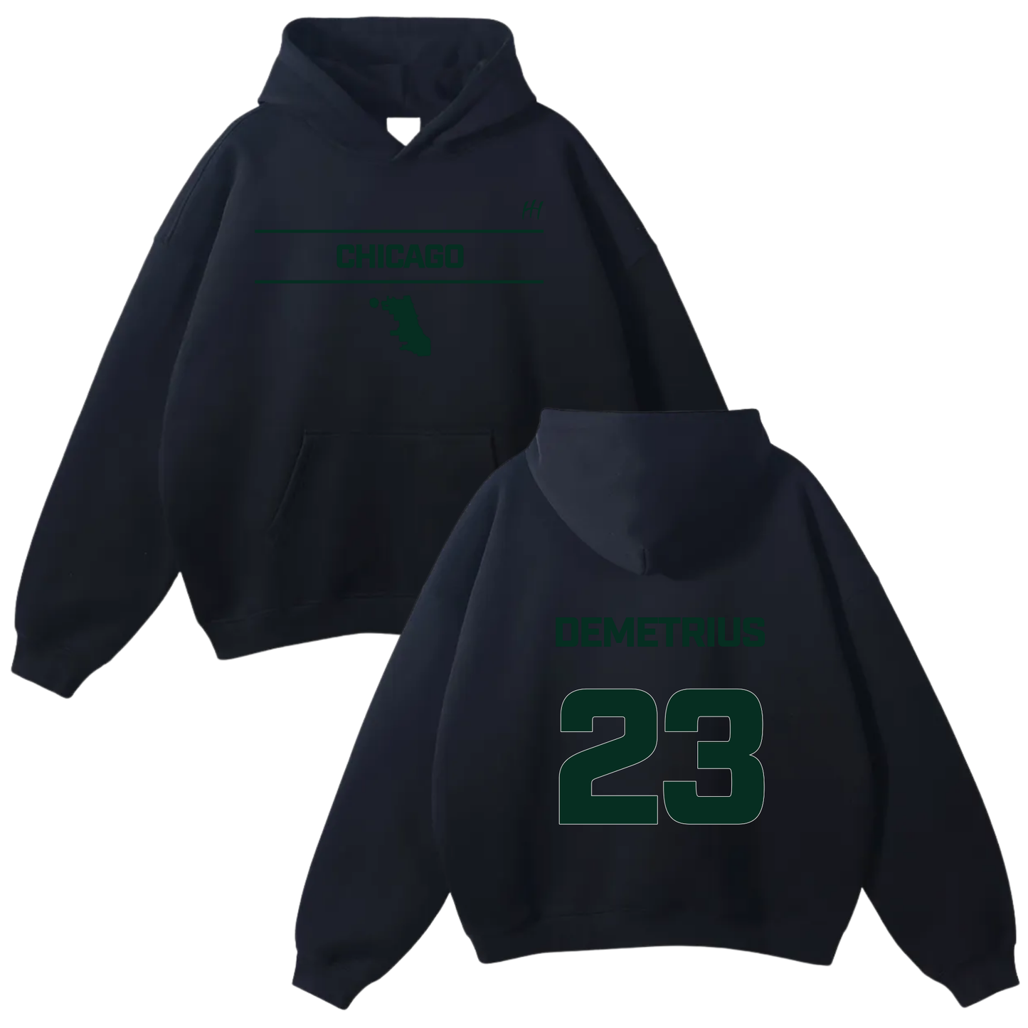 Demetrius Johnson Oversize Fleeced Hoodie