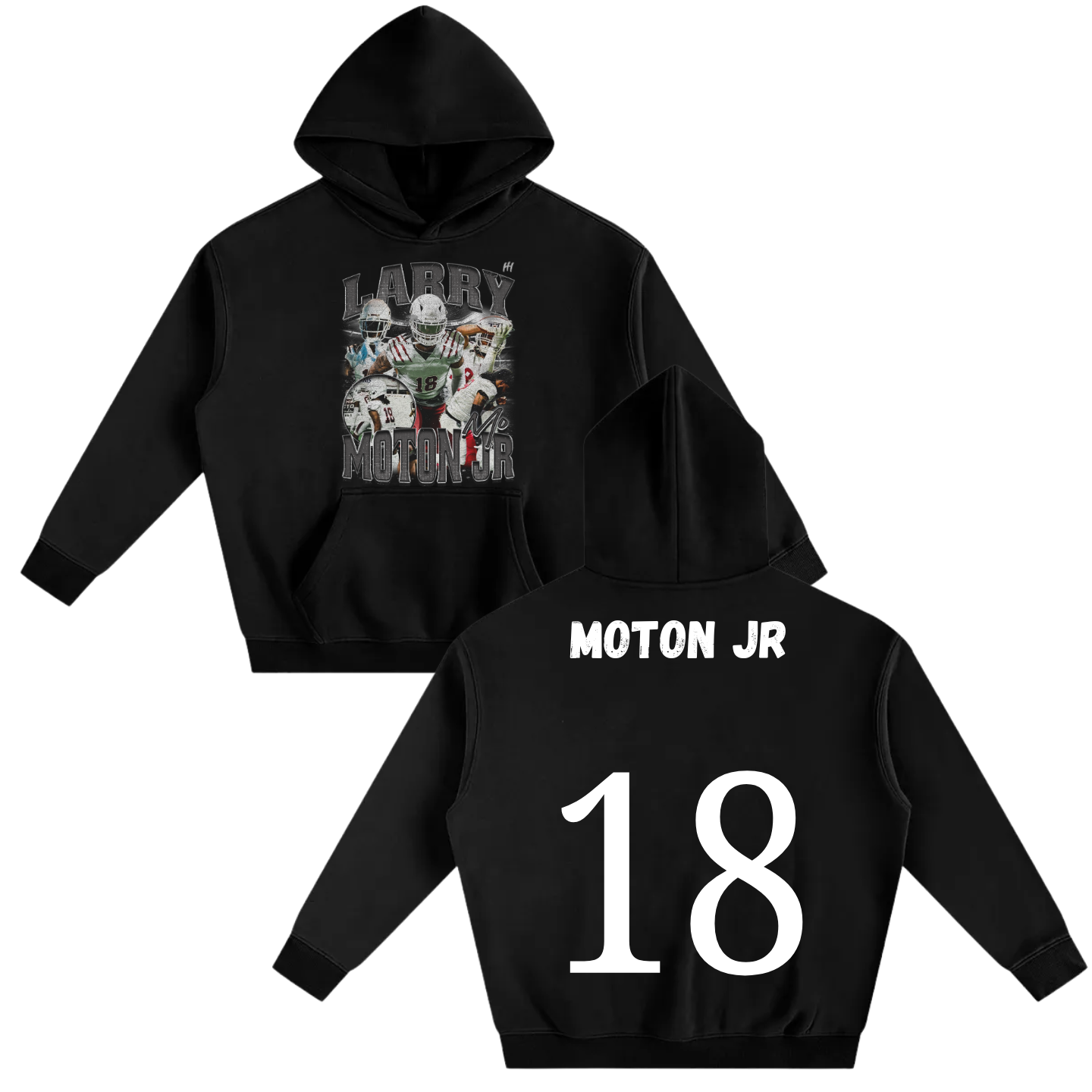 Larry Moton Jr Oversize Fleeced Hoodie