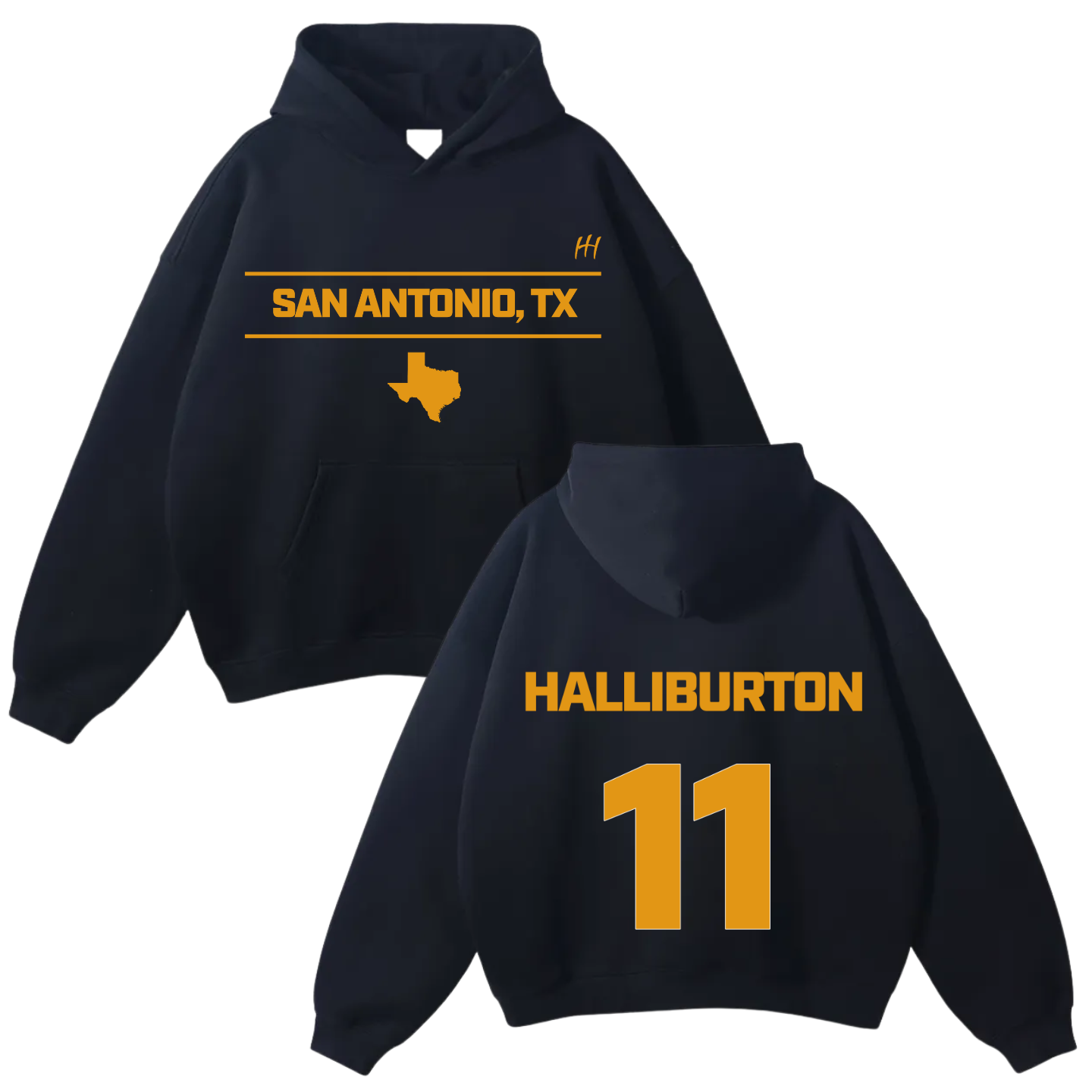 Isaiah Halliburton Oversize Fleeced Hoodie