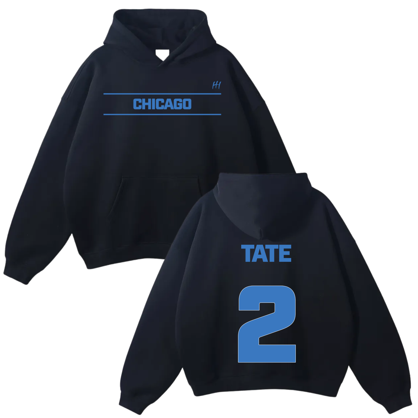 Double R Oversize Fleeced Hoodie