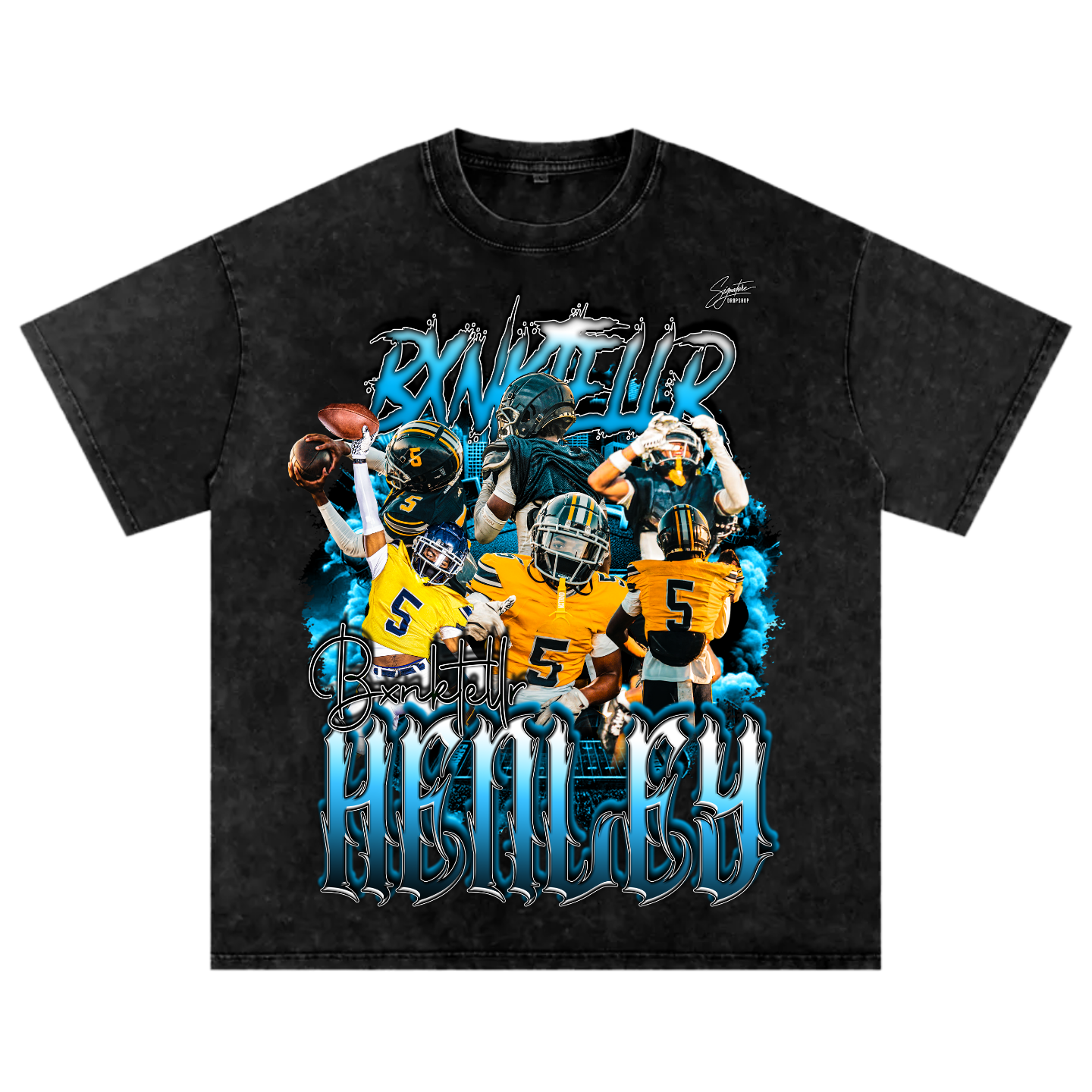 Bxnktellr Henley Oversized T-shirt