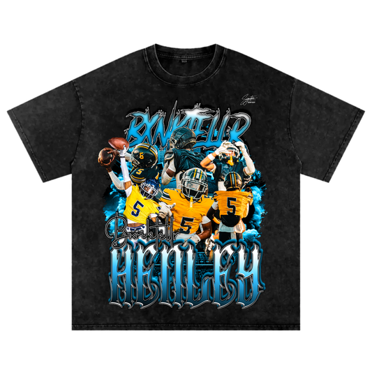 Bxnktellr Henley Oversized T-shirt