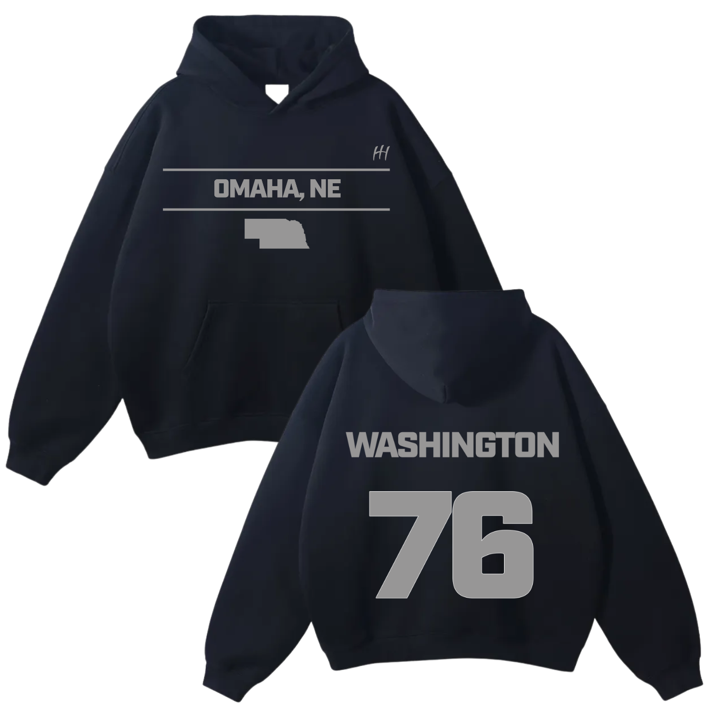 Kelvin Washington Oversize Fleeced Hoodie