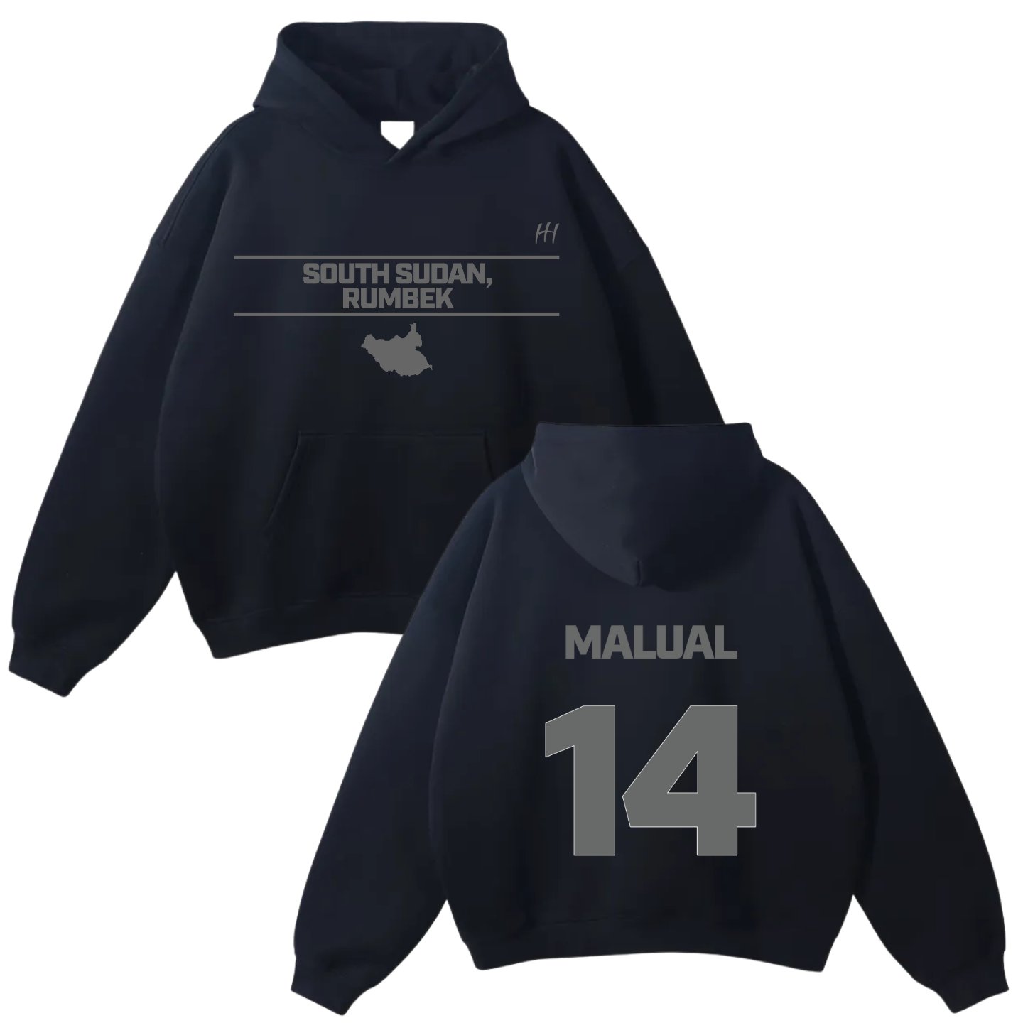 Wade Deng Malual Oversize Fleeced Hoodie