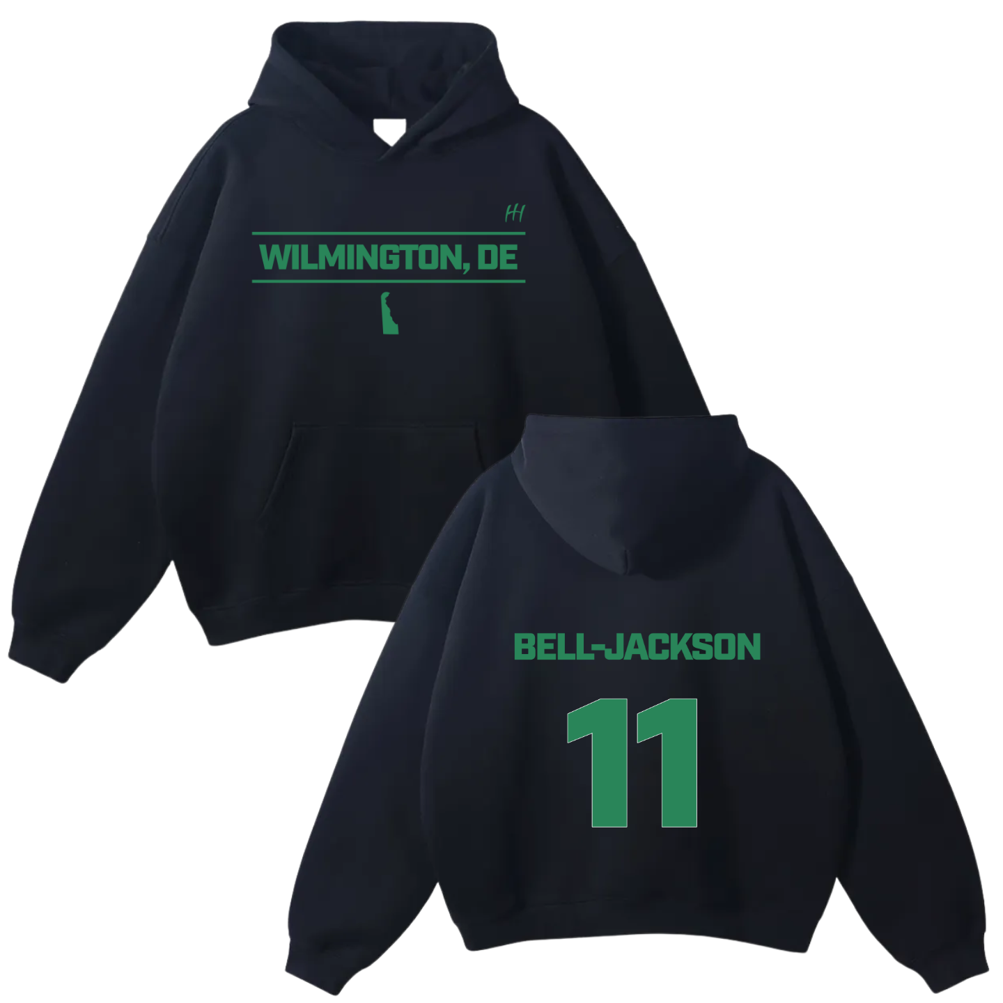 Armani Bell-Jackson Oversize Fleeced Hoodie