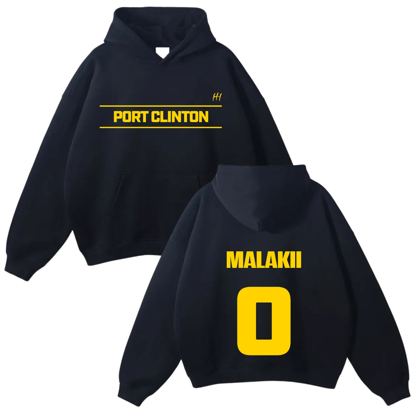 Malakii Pinkelton Oversize Fleeced Hoodie