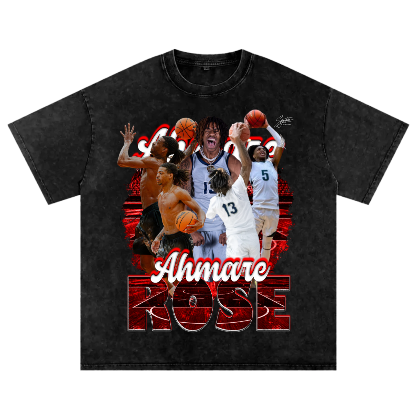 Ahmare Rose Oversized T-shirt